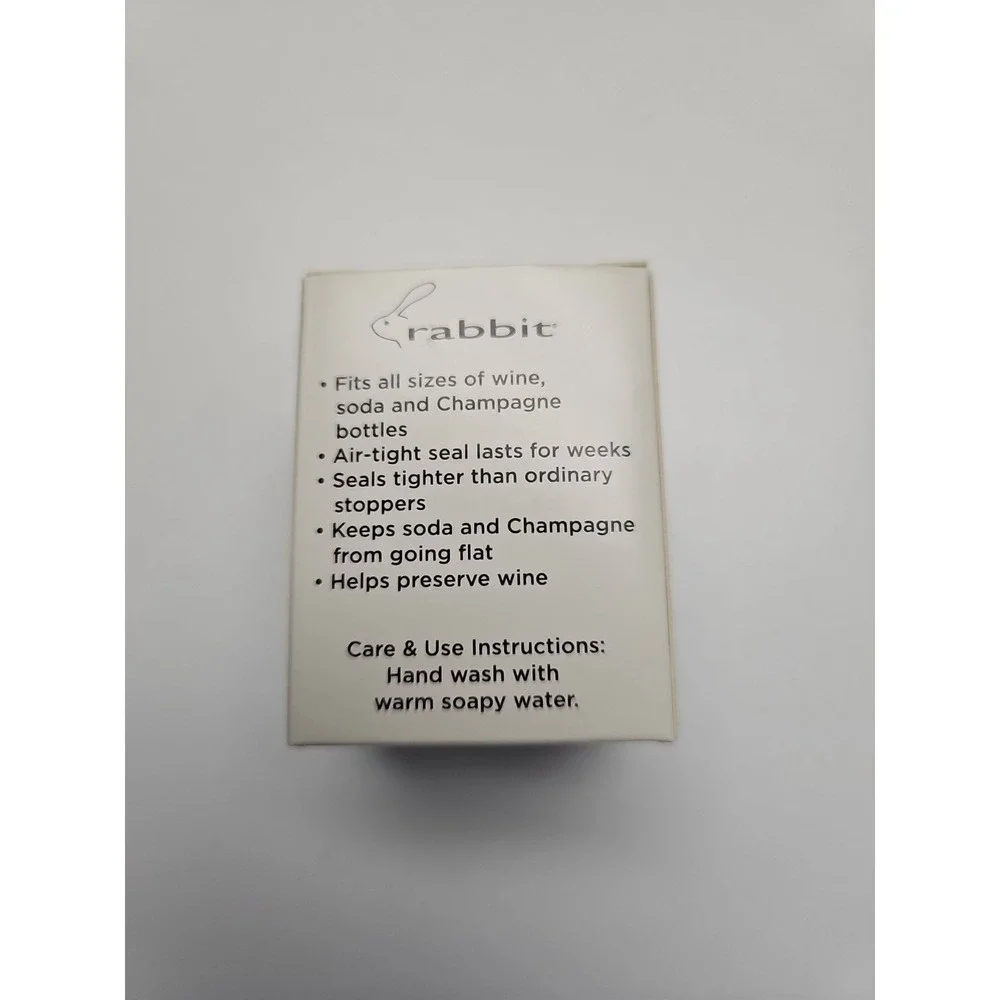 New In‎ Box RABBIT Wine, Soda & Champagne SEALER Blue